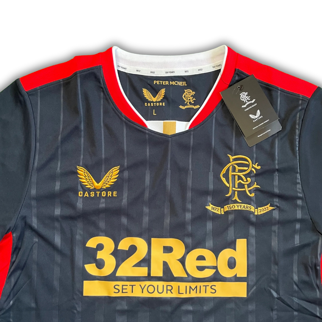 Rangers F.C. 2021/22 *150 Years Anniversary* Away Shirt (BNWT) - Size L