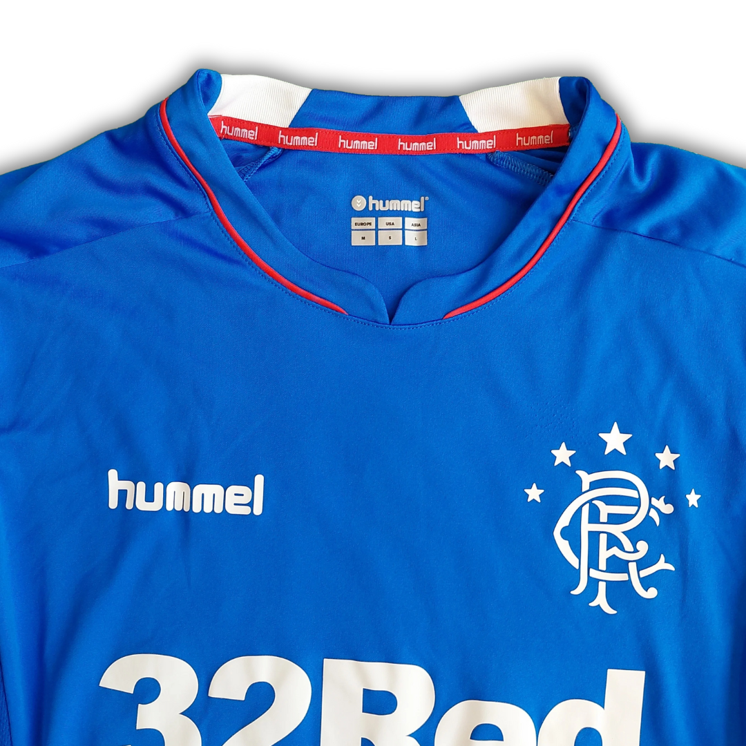 Rangers F.C. 2018/19 L/S Home Shirt (Excellent) - Size M