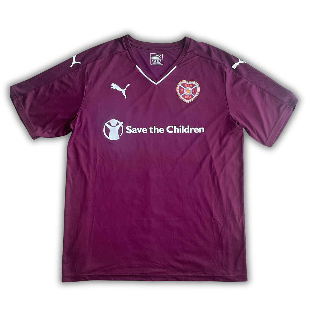 Hearts of Midlothian 2016/17 Home Shirt (Excellent) - Size L