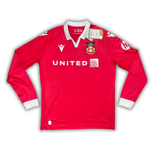 Wrexham 2024/25 L/S Home Shirt (BNWT) - Size S