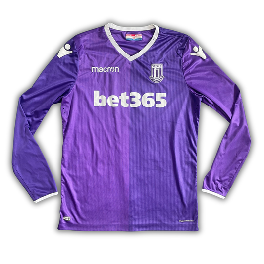 Stoke City 2018/19 L/S Away Shirt (Excellent) - Size XL