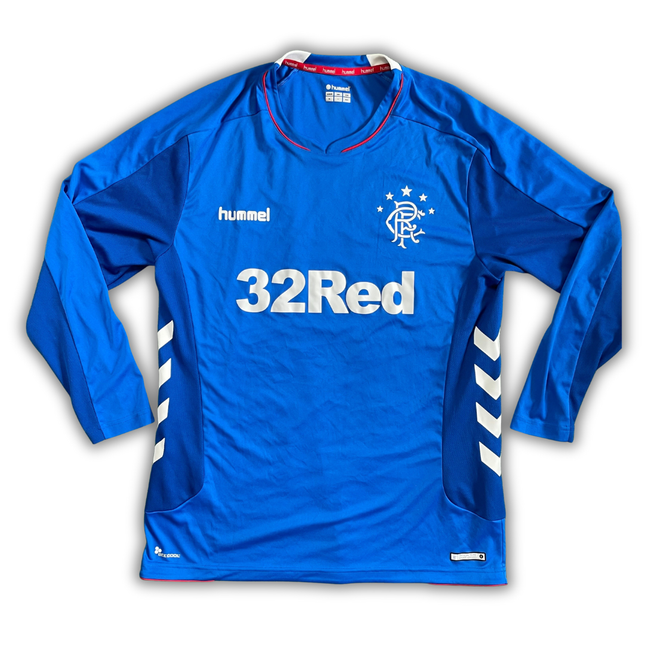 Rangers F.C. 2018/19 L/S Home Shirt (Very Good) - Size XL