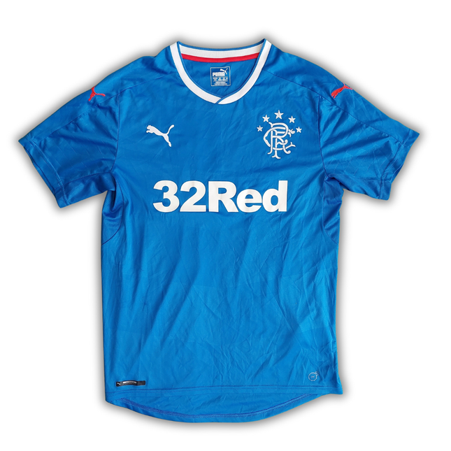 Rangers F.C. 2017/18 Home Shirt (Excellent) - Size M