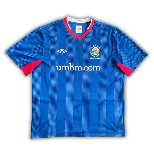 Linfield FC 2012/13 Home Shirt (Very Good) - Size XL
