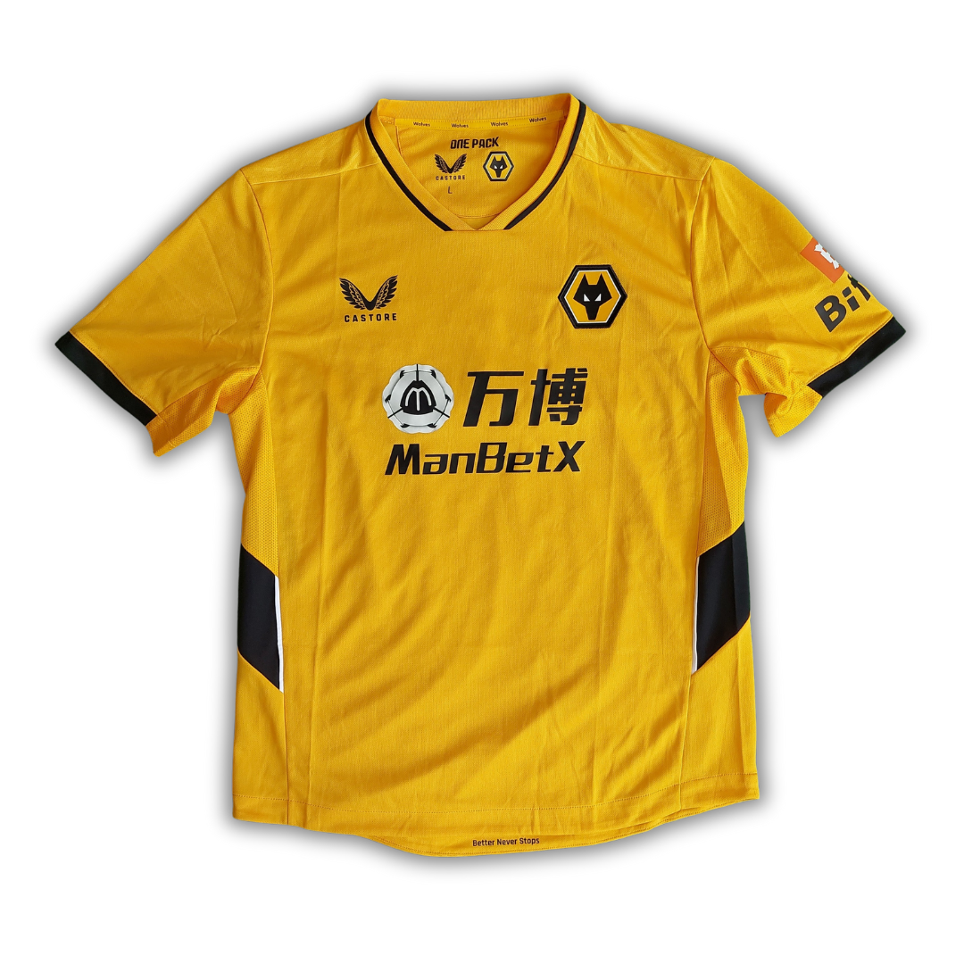 Wolverhampton Wanderers 2021/22 Home Shirt (Excellent) - Size L