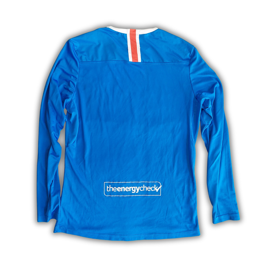 Rangers F.C. 2020/21 L/S Home Shirt (Very good) - Size M