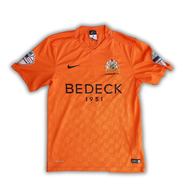 Glenavon F.C. 2015/17 *O'Brien #19* Away Shirt (Very Good) - Size S