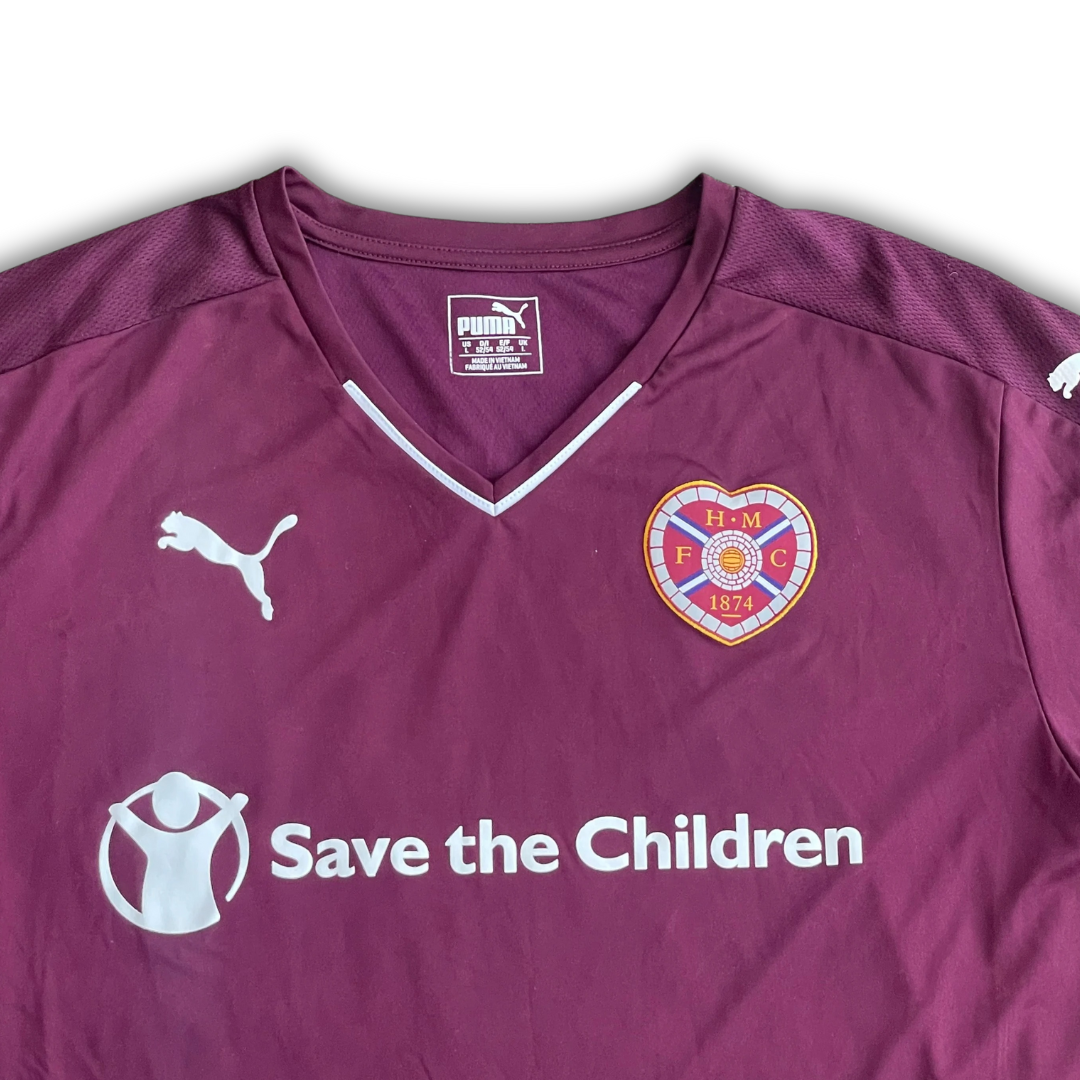Hearts of Midlothian 2016/17 Home Shirt (Excellent) - Size L